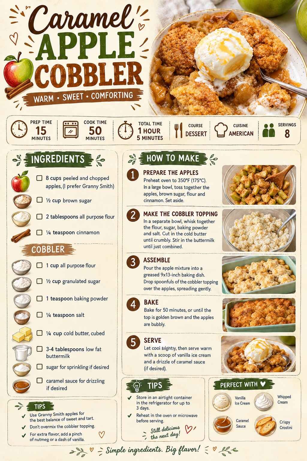 Caramel Apple Cobbler